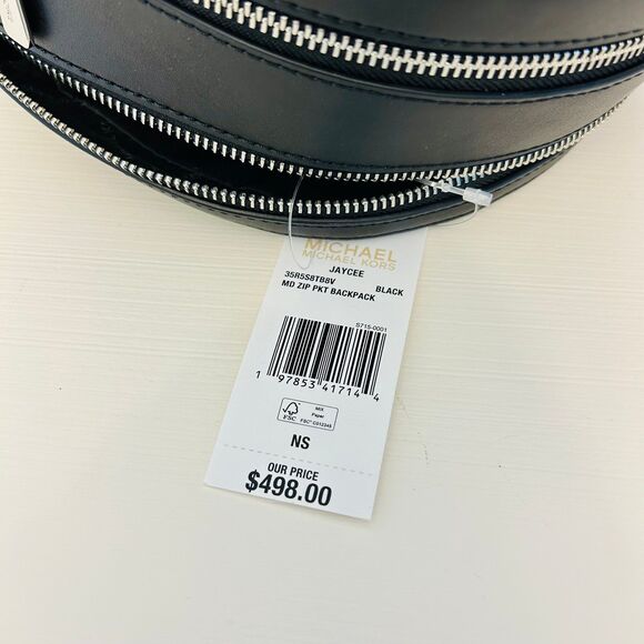 Michael Kors Jaycee Medium Ombré Signature Logo Backpack Black main image 8